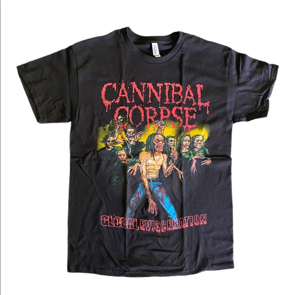 Cannibal corpse rock band T-shirt unisex black cotton tee alternative punk